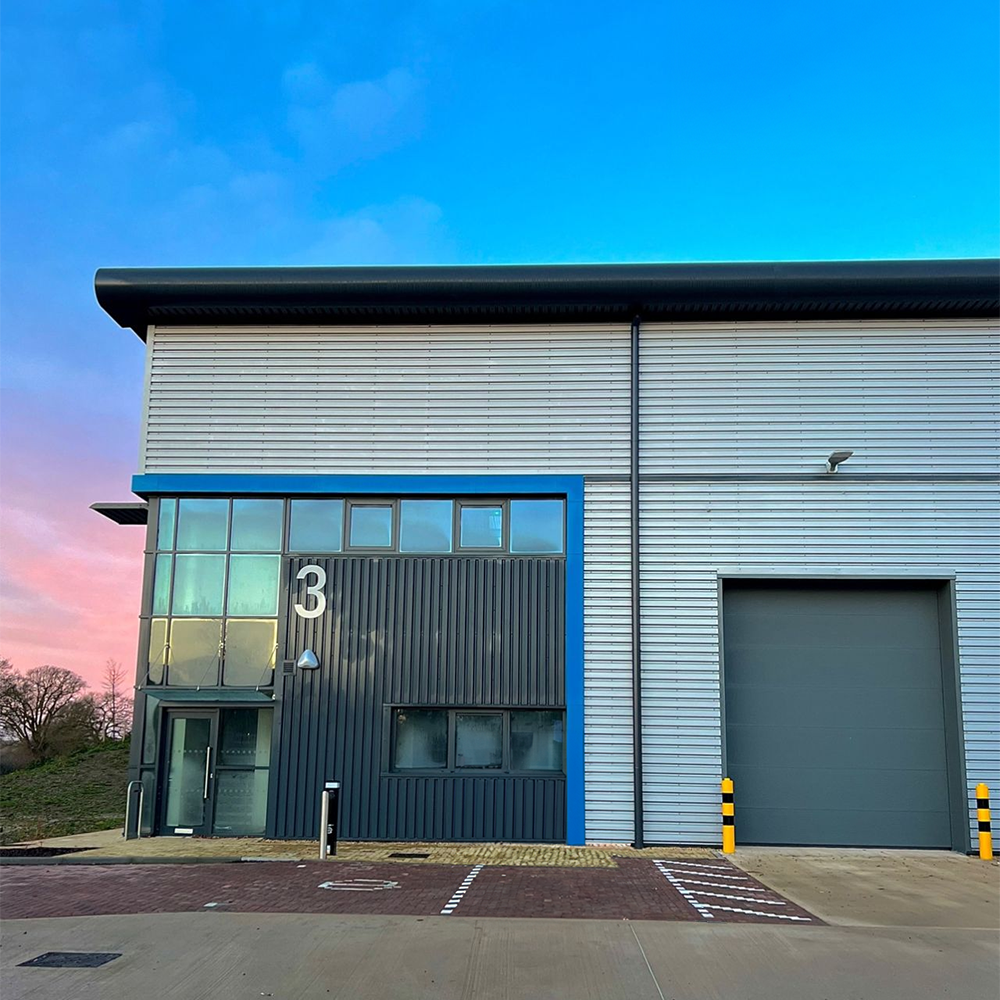 Warehouse building exterior.